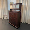 Antique Mahogany Apothecary Dentist Cabinet By The American Cabinet Company