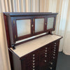 Antique Mahogany Apothecary Dentist Cabinet By The American Cabinet Company
