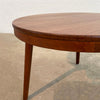 Streamlined Mid-Century Modern Round Cherry Coffee Table