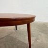 Streamlined Mid-Century Modern Round Cherry Coffee Table