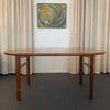 Scandinavian Modern Teak Oblong Extension Dining Table