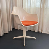 Mid-Century Modern Fiberglass Pedestal Arkana Chair by Maurice Burke