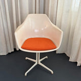Mid-Century Modern Fiberglass Pedestal Arkana Chair by Maurice Burke