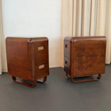 Pair Of Birch Bentwood Night Stands By Paul Goldman For Plymodern