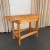 Industrial Maple Carpenter's Workbench Table With Vice