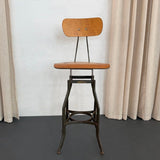 Industrial Height Adjustable Stool By Toledo Metal Furniture Co.