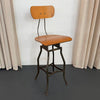 Industrial Height Adjustable Stool By Toledo Metal Furniture Co.