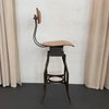 Industrial Height Adjustable Stool By Toledo Metal Furniture Co.