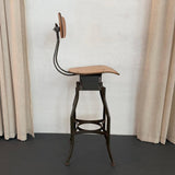 Industrial Height Adjustable Stool By Toledo Metal Furniture Co.