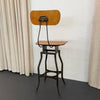 Industrial Height Adjustable Stool By Toledo Metal Furniture Co.