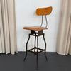 Industrial Height Adjustable Stool By Toledo Metal Furniture Co.