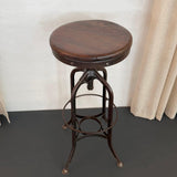 Industrial Height Adjustable Factory Stool By Toledo Metal Furniture Co.