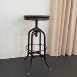 Industrial Height Adjustable Factory Stool By Toledo Metal Furniture Co.