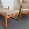 Pair Of Danish Modern Lounge Chair Ottoman Sets By Børge Mogensen