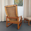 Pair Of Danish Modern Lounge Chair Ottoman Sets By Børge Mogensen