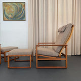 Pair Of Danish Modern Lounge Chair Ottoman Sets By Børge Mogensen