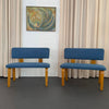 Mid-Century Modern Maple Bentwood And Bouclé Benches By Thonet