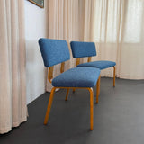 Mid-Century Modern Maple Bentwood And Bouclé Benches By Thonet