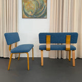 Mid-Century Modern Maple Bentwood And Bouclé Benches By Thonet