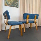 Mid-Century Modern Maple Bentwood And Bouclé Benches By Thonet