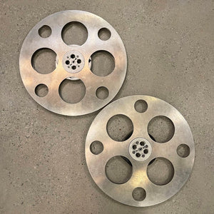 24" Diameter Industrial Aluminum Film Reels By Goldberg Brothers