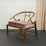 Hollywood Regency Brass "Empress" Chair By Warren Lloyd For Mastercraft