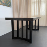 Ebonized Oak Extension Dining Table By Paul Laszlo For Brown Saltman