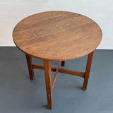 Arts And Crafts Round Oak Table By Gustav Stickley