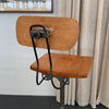Industrial Maple And Steel Adjustable Factory Chair Stool By Adjustrite