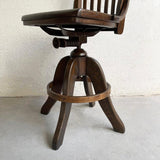 Oak Craftsman Architect Drafting Stool