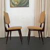 Set Of Six Italian Mid-Century Modern Mahogany Dining Chairs