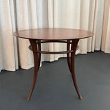 Round Saber Leg Klismos Side Table By T.H. Robsjohn-Gibbings For Widdicomb