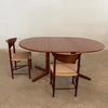 Scandinavian Modern Round Teak Extension Pedestal Dining Table