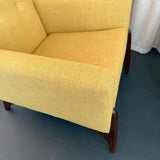 Sculptural Mid-Century Modern Adrian Pearsall Style High Back Lounge Chair Set