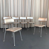 Mid-Century Modern "Gazelle" Aluminum Dining Chairs By Shelby Williams