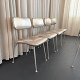 Mid-Century Modern "Gazelle" Aluminum Dining Chairs By Shelby Williams
