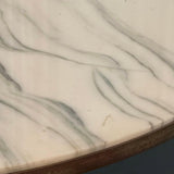 Italian Mid-Century Modern Round Brass And Marble Coffee Table