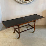 Danish Modern Rosewood Extension Side Table Trolley By Kurt Östervig