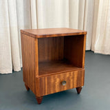 Mid-Century Art Deco Satinwood End Table Nightstand
