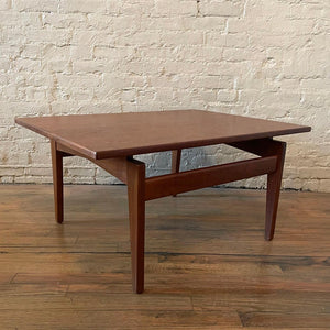 Mid Century Modern Floating Walnut Coffee Table By Jens Risom