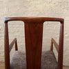 Danish Modern Walnut Teak Rolling Armchair For John Stuart