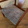 Danish Modern Walnut Teak Rolling Armchair For John Stuart