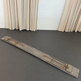 1940s Long Industrial US Navy Folding Nautical Campaign Bench