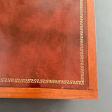 Hollywood Regency Mahogany And Leather Coffee Table
