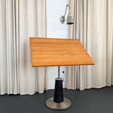 Mid-Century Hydraulic Pump Pedestal Drafting Table By Belmont