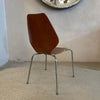 Scandinavian Modern Bentwood And Chrome Side Chair