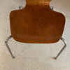 Scandinavian Modern Bentwood And Chrome Side Chair
