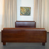 Machine-Age Art Deco Walnut Full Bed By Paul Goldman For Plymodern Furniture