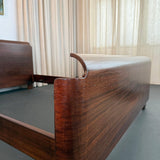Machine-Age Art Deco Walnut Full Bed By Paul Goldman For Plymodern Furniture