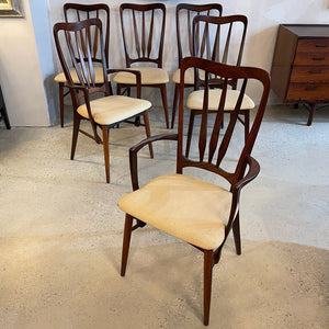 Danish Modern Rosewood "Ingrid" Dining Chairs By Niels Koefoed